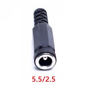 [2.5mm] DC암단자 연장 플러그 외경5.5mm 내경2.5mm