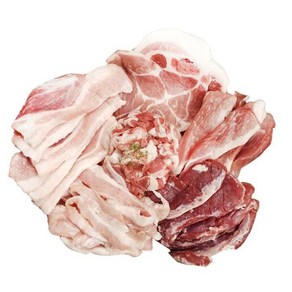 돼지 부위별 모듬 캠핑 돼지 고기 구이 600g 1.2kg 1.8kg, 1개