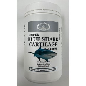 Nature's Top 네이처스탑 슈퍼 블루 샤크 카틸리지 상어연골 칼슘 Nature's Top Super Blue Shark Cartilage Calcium 775mg 360정