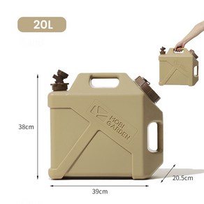 모비가든 캠핑 PE 물탱크 아웃도어 다용도 휴대용 차량용 물통 10L 20L
