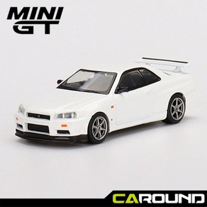 미니지티(397) 1:64 닛산 스카이라인 GT-R (R34) V-Spec N1 - 화이트, 1개