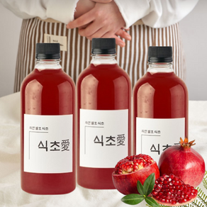 핸드메이드 석류식초 500ml 전통항아리숙성 수제과일식초 효능 먹는법 석류식초 500ml 1병, 1개