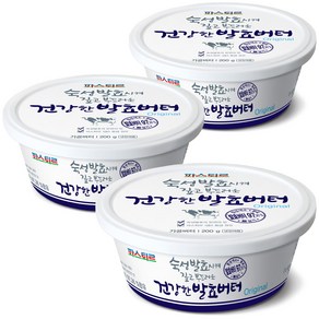 파스퇴르 건강한 발효버터 오리지널200g(3입), 200g, 3개