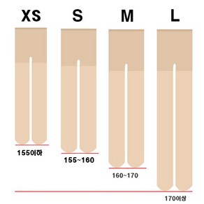 20d 팬티스타킹 키큰 작은 프리 S M L 3사이즈