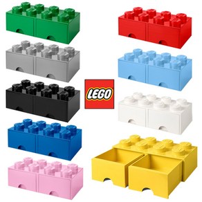 [LEGO] 레고 블럭 서랍형 정리함 8구 색상 9종 1택