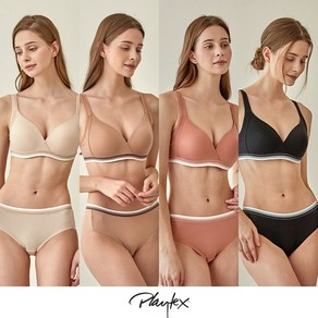 [Playtex] 노와이어 볼륨업 8종 [라이트베이지+베이지+로즈핑크+블랙] PXW3O01020304_T