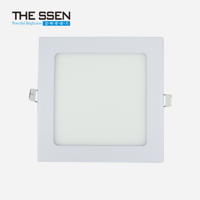 SSEN LED 6인치 사각 슬림 다운라이트 매입 12W, 주백색, 1개