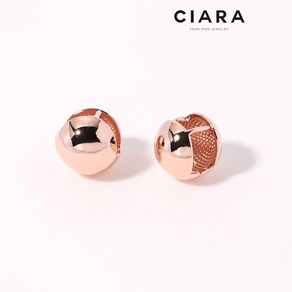 CIARA 14K Venazza 스무드 빅볼 원터치 귀걸이(GoldPlated)