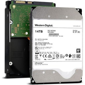 Westen Digital 14TB Ultasta DC HC530 SATA HDD 7200RPM 6Gb s 512MB Cache 3.5 WUH721414ALE604 갱신, 1개