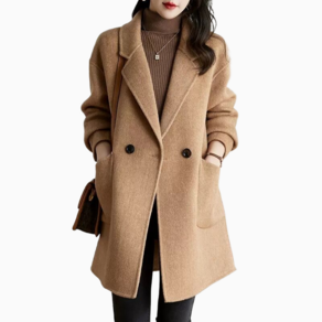 여성용 모직 자켓 통근 정장넥 모직 코트 women's woolen coat 하늘비즈 C11 Y066U220