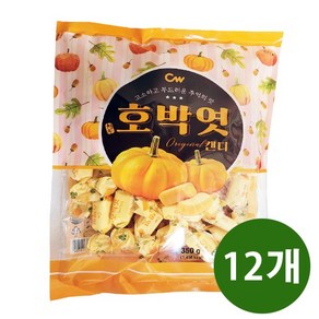 청우 호박엿골드 350g, 12개