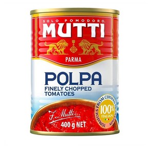 Mutti Polpa Finely Chopped Tomatoes 무띠 이탈리아 폴파 파인리 챱 잘게 다진 토마토소스 400g 3팩