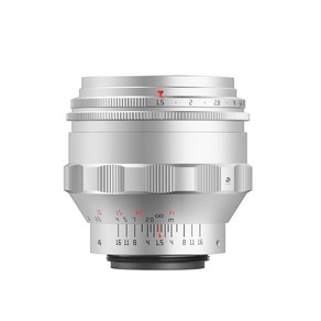 TTAtisan 75mm F1.5 M42 마운트 풀프레임 렌즈 실버