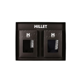 밀레 *MILLET* 남여 장복 스포츠 2족 선물세트-MXTXO907 #발바닥 전체 감싸는 쿠션 #바이오맥스원사 통풍에좋음, 컬러블록(00)