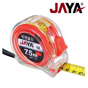 JAYA 자야 투명양면줄자 JMT-75T (7.5m 25mm), 1개