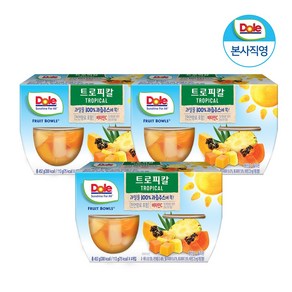 Dole 후룻볼 트로피칼 113g x 12개입 과일 통조림, 12개, 452g, 3개