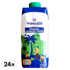 비엣코코 프리미엄 오가닉 코코넛 워터, 24개, 330ml
