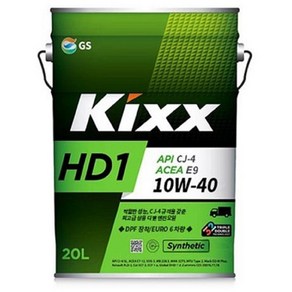 킥스 HD1 CJ-4 E9 10W40 디젤 엔진오일 2말 DPF EURO 6, 2개, 20L