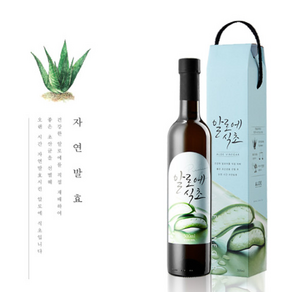 [농진청 기술이전 자연발효식초 ] 알로에 자연발효 식초1병, 1개, 500ml