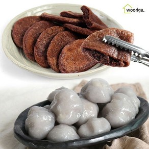 강원도 둥지 수수팥부꾸미 800g + 감자떡 1kg 냉동 떡 간식, 1개