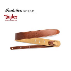 테일러 Taylor 가죽 어쿠스틱 통기타 일렉기타 고급 스트랩 2.5 인치 브라운