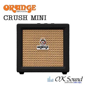 ORANGE CRUSH MINI 오렌지 블랙 색상선택가능 기타앰프 미니앰프 3W 연습용앰프 콤보앰프, CRUSH MINI 블랙