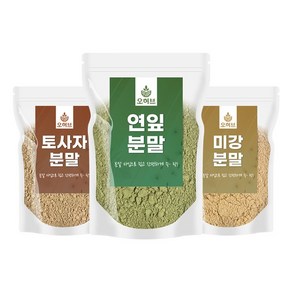 연잎가루 미강가루 토사자가루 셋트 600g, 1개, 200g