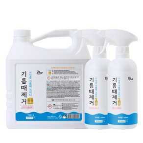 몽블 기름때제거 오븐크리너(골드) 500ml 2개+4L, 1세트, 5L