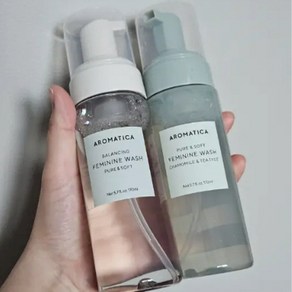 [혼합세트] 퓨어 앤 소프트 여성청결제 데일리 스페셜 약산성 세정 AROMATICA, 1세트, 340ml