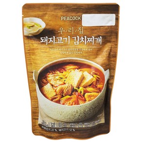 피코크 냉장 우리집 돼지고기김치찌개 500g, 1개