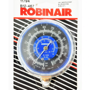 (Made in U.S.A) SPX ROBINAIR GAUGE 오리지널 미제 고/저압 메니폴드용게이지, 고압