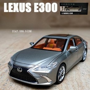 렉서스 ES300 하이브리드 다이캐스트 1:24 Lexus 자동차 피규어 모형 프라모델, ES300 그레이, 1개