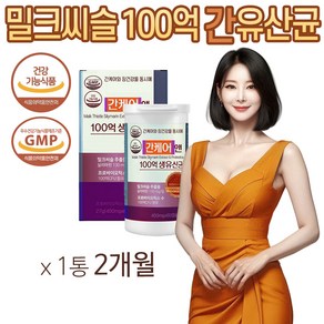 100억 생유산균 비피더스 b3 비피도 간케어 실리마린 밀크씨슬 간건강 식약처 60캡슐, 60정, 1개