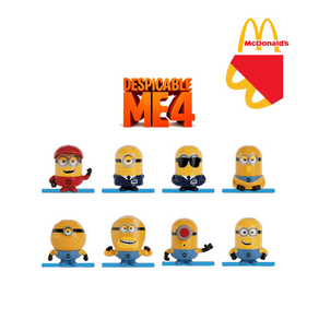 [Mcdonald's] 미니언즈 4 굿즈 슈퍼배드4 맥도날드 해피밀 장난감 피규어 10종 세트 개별구매 가능 Despicable Me 4 Mcdonald's Happy Meal, 4 핏 크루 론