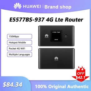 유심라우터 유심공유기 잠금 해제 화웨이 E5577BS-937 4G Lte 라우터 무선 와이파이 휴대용 모뎀 핫스팟 포켓 Mifi 150mbps SIM 카드 슬롯 리피터, E5577 With battey, 1.E5577 With battey, 1)E5577 With battey