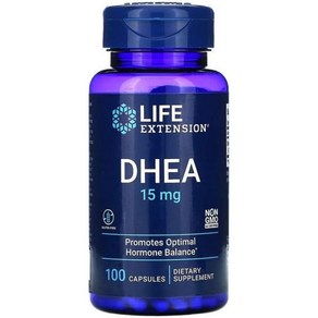 Life Extension DHEA 15mg 100캡슐 수명 연장, 1개