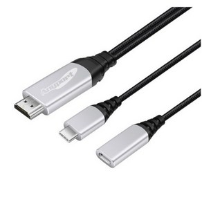 애니포트 C타입-HDMI PD MHL케이블 AP-MW4KPDC, 2m, 혼합색상, 1개