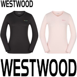 5층 웨스트우드 WESTWOOD 여성 에센셜 브이넥 티셔츠 (여자 봄 가을 브이넥 긴팔 티셔츠) O1/722