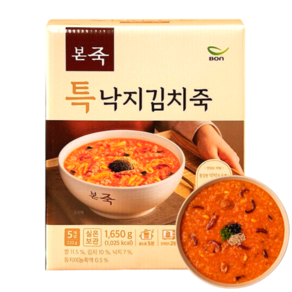 본죽 특낙지 김치죽 330g, 5개