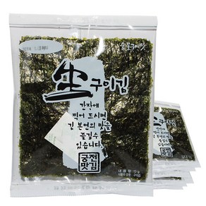 궁전맛김 히트상품 철판구이 무조미 전장 생구이김(13g) 12봉, 13g, 12개