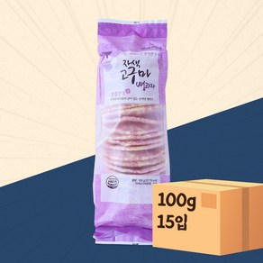 뻥과자 자색고구마 뻥튀기 100g 15입 신영 마시뜨레 옛날과자 간식, 1개, 1.5kg