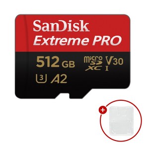 샌디스크 마이크로SD카드 Exteme PRO 익스트림 프로 SDSQXC + SD카드 케이스, 1개, 512GB