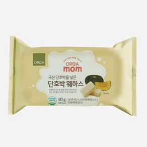 풀무원 단호박 웨하스 (80g) 완내스 쏘울푸드 탕비실 캠핑, 1개, 80g