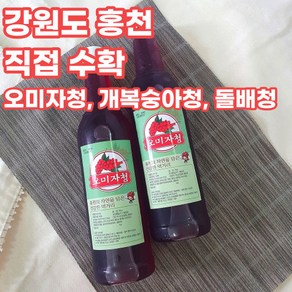 강원도 홍천 개복숭아엑기스 오미자액기스 돌배효소 750ml, 돌배엑기스_750ml, 1개