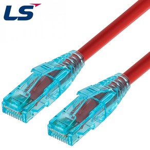 LS전선 NMX-LS630R CAT.6 UTP EZ 플러그 랜 케이블 3m (레드), 1개