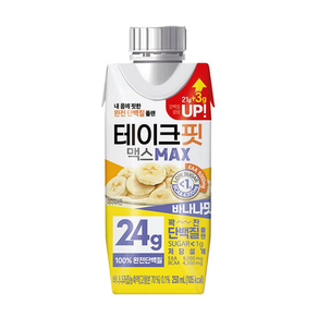 [공식] 테이크핏 맥스 바나나맛 단백질 음료, 12개, 250ml