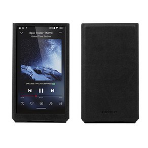 피오 JM21 / FiiO JM21 / 미테르 가죽 케이스 커버 [이탈리아산 PU인조 가죽] MITER Case, 블랙, 1개