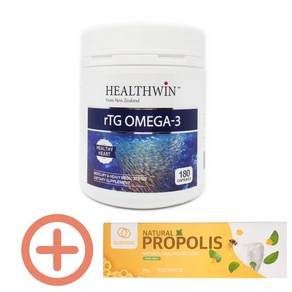 뉴질랜드 헬스윈 TG 오메가3 1000mg healthwin 알티지 omega3, 180정, 1개