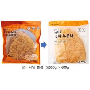 명지명가 가마솥 오곡 수제 누룽지 600g 백미 찹쌀 보리 귀리 현미 혼합 누룽지, 5개