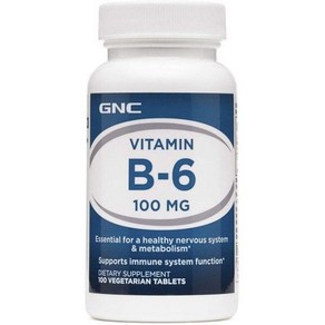 GNC 비타민B 비타민비 B6 100mg 100 유로드 해외현지 코스트코 아이허브 미국 직구, 1개